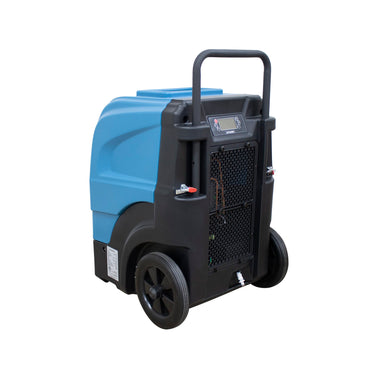 XPOWER 165L Commercial LGR Dehumidifier with Wheels and Mobility Handle Back Right