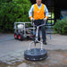 Aussie Pumps Spinner Flat Surface Cleaner In Use