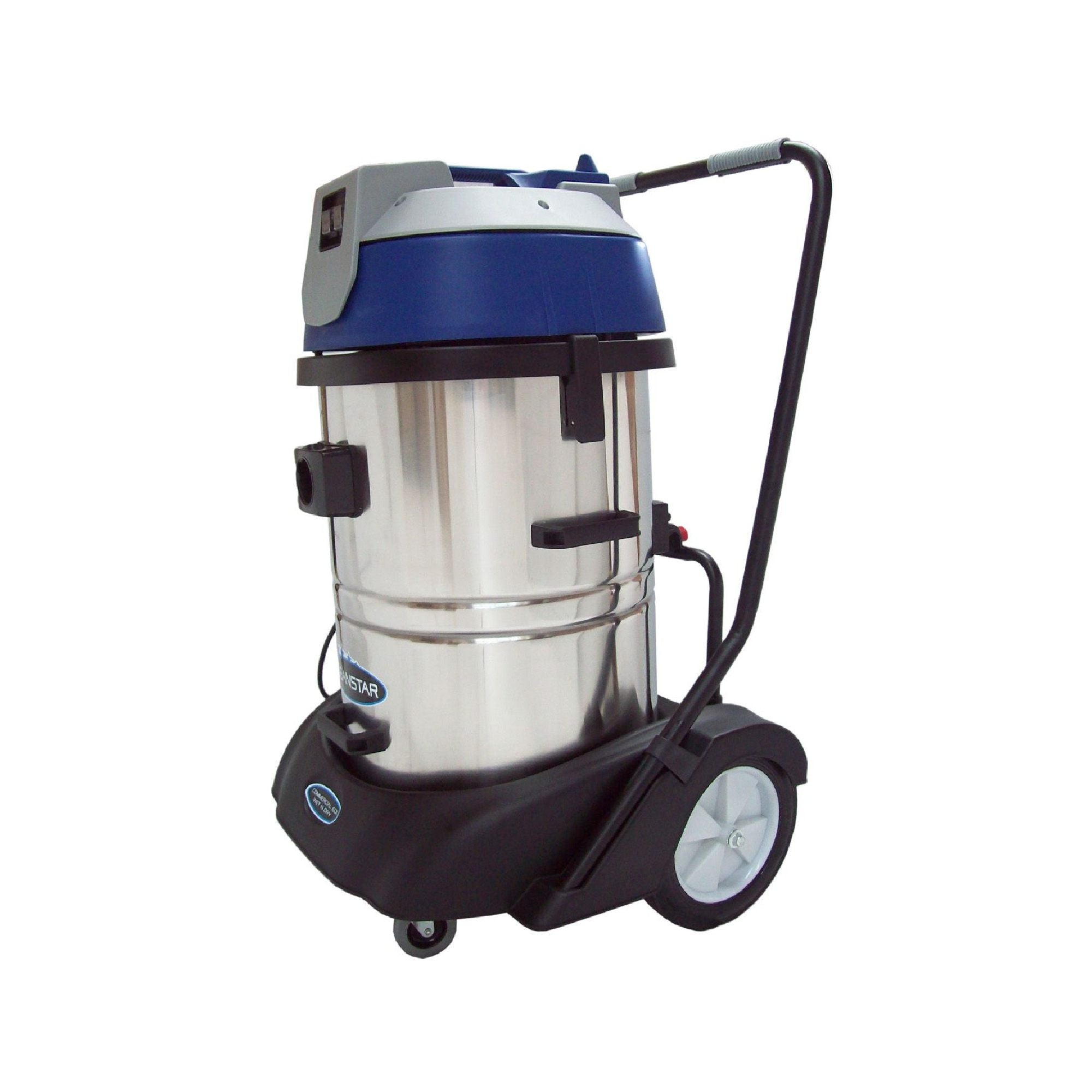 Cleanstar 60 Litre Stainless Steel Commercial Wet and Dry Vacuum Side