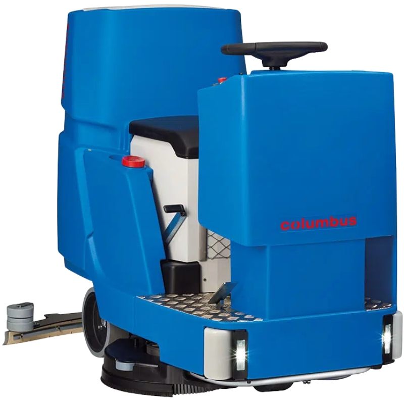 Columbus ARA85BM120 Ride-On Floor Scrubber Kit With Batteries, Brushes and Pad Drives Main