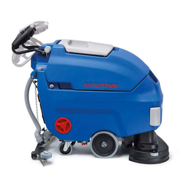 Columbus RA66 BM60 Walk Behind Scrubber Side View With Ergonomic Handle