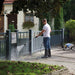 Kranzle K1050TS Cold Water Pressure Washer Being Used on Fence