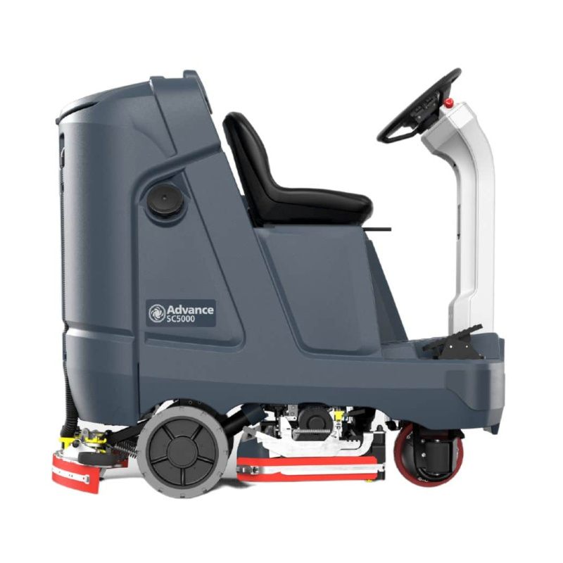 Nilfisk SC5000 Large Ride-On Scrubber Dryer Left Side View