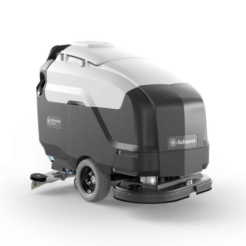 Nilfisk SC901 Large Walk Behind Scrubber Dryer Front Left Angle
