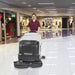 Nilfisk SC901 Large Walk Behind Scrubber Dryer In Shopping Centre