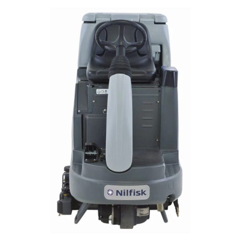 Nilfisk BR755 Mid Sized Ride-On Scrubber Dryer Front View
