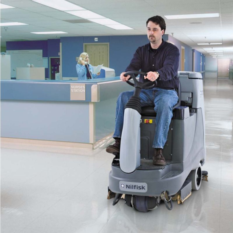 Nilfisk BR755 Mid Sized Ride-On Scrubber / Dryer