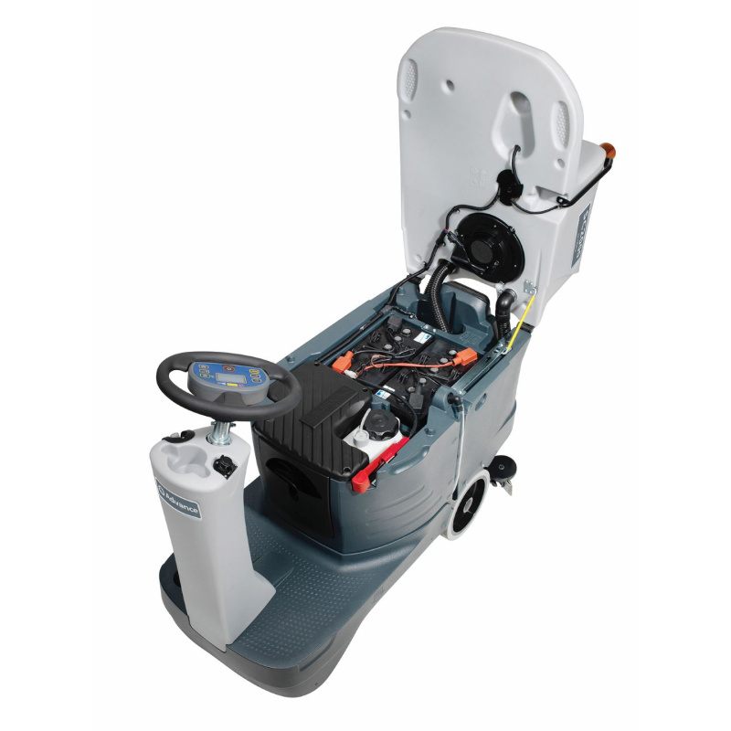 Nilfisk SC2000 Floor Scrubber Batteries Inside Seat