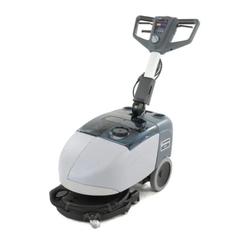 Nilfisk SC351 Compact Walk Behind Scrubber Dryer Above Angle View