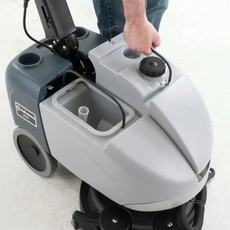 Nilfisk SC351 Compact Walk Behind Scrubber Dryer Tank View