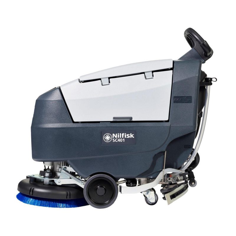 Nilfisk SC401 Mid Sized Walk Behind Scrubber Dryer Right Side View