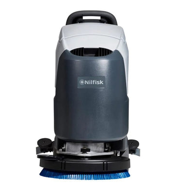 Nilfisk SC500 Mid Sized Walk Behind Scrubber Dryer Front View