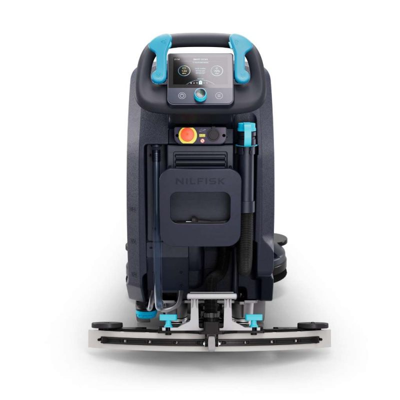 Nilfisk SC550 Mid Sized Walk Behind Scrubber Dryer Back View