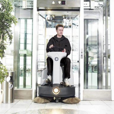 Nilfisk SR1000S Mid Sized Ride-On Sweeper Front