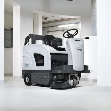 Nilfisk SW4000 Mid Sized Ride-On Sweeper Angle