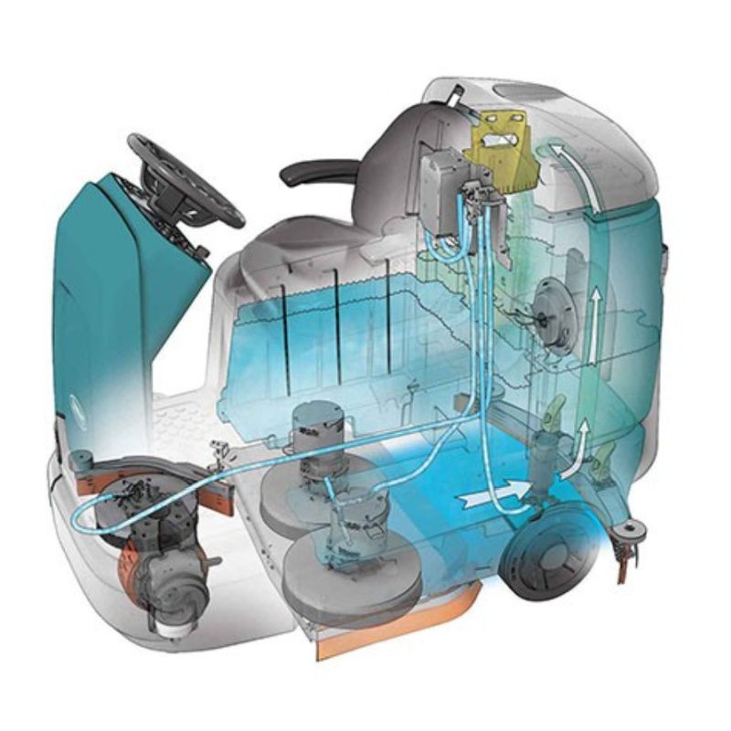Tennant T12 Floor Scrubber Machine View
