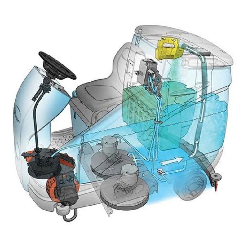 Tennant T16 Battery Ride-On Floor Scrubber Machine