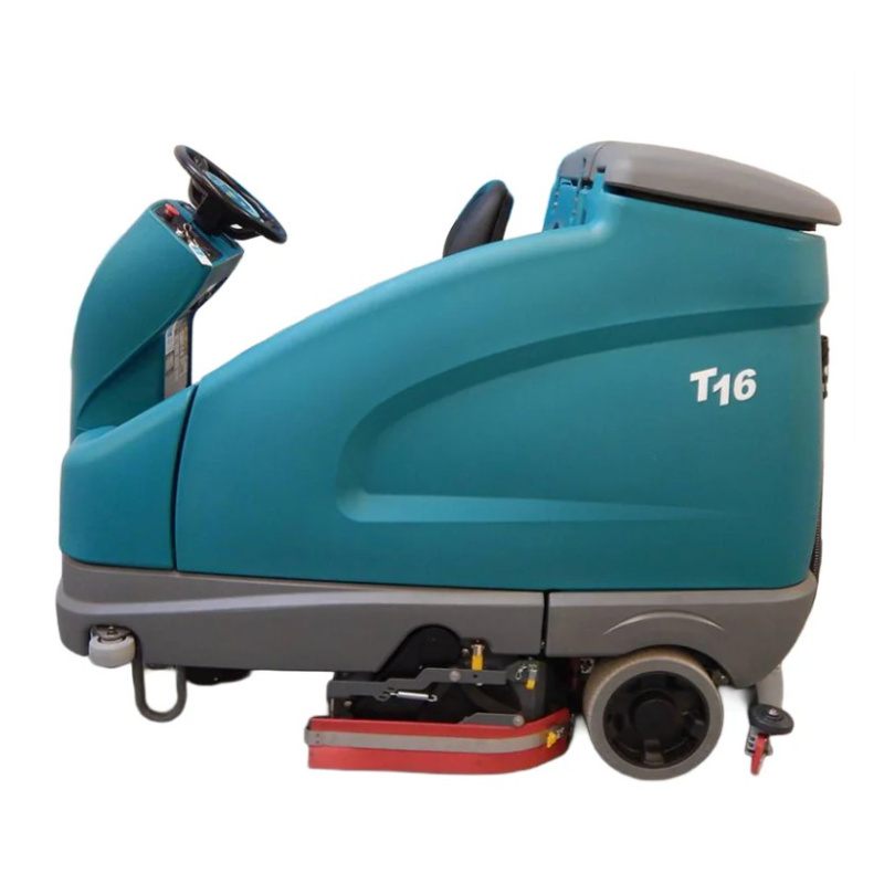 Tennant T16 Battery Ride-On Floor Scrubber Side