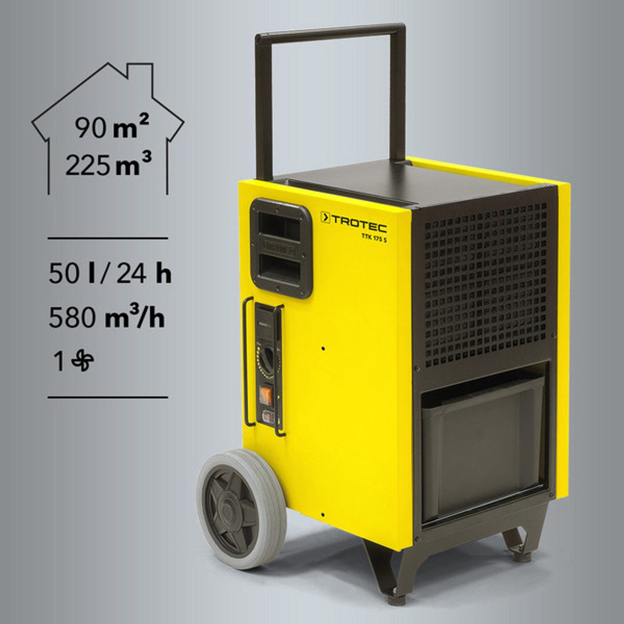 Trotec TTK175 S Dehumidifier incl pump out Specs