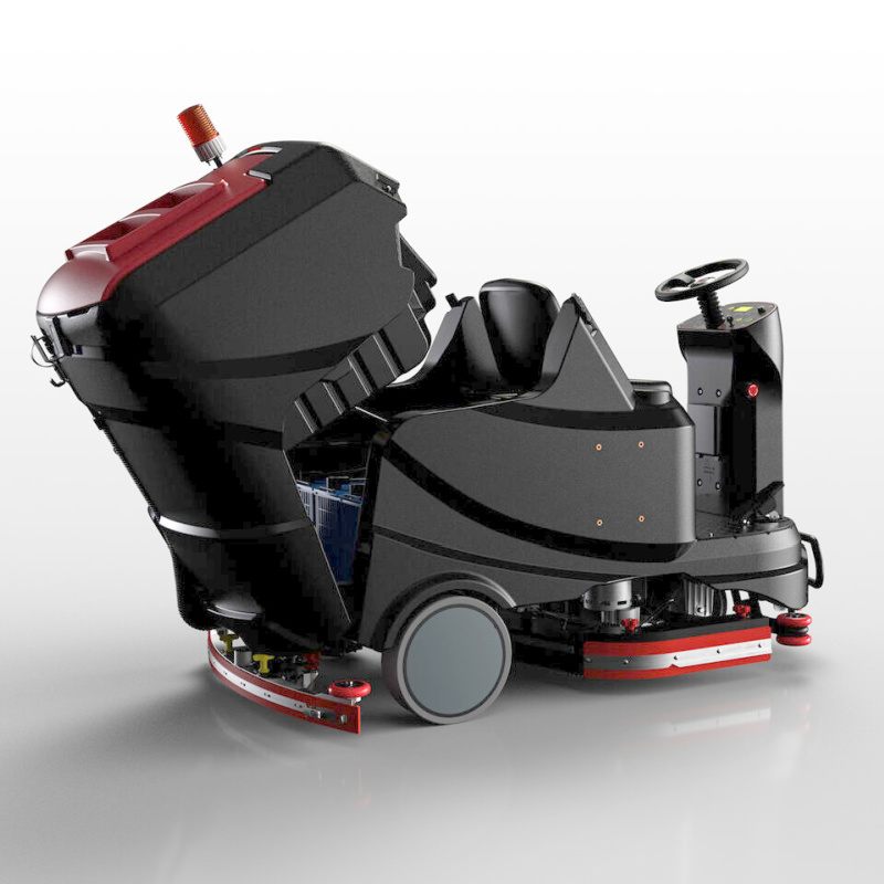 Viper AS1050R Ride On Scrubber Seat Opened