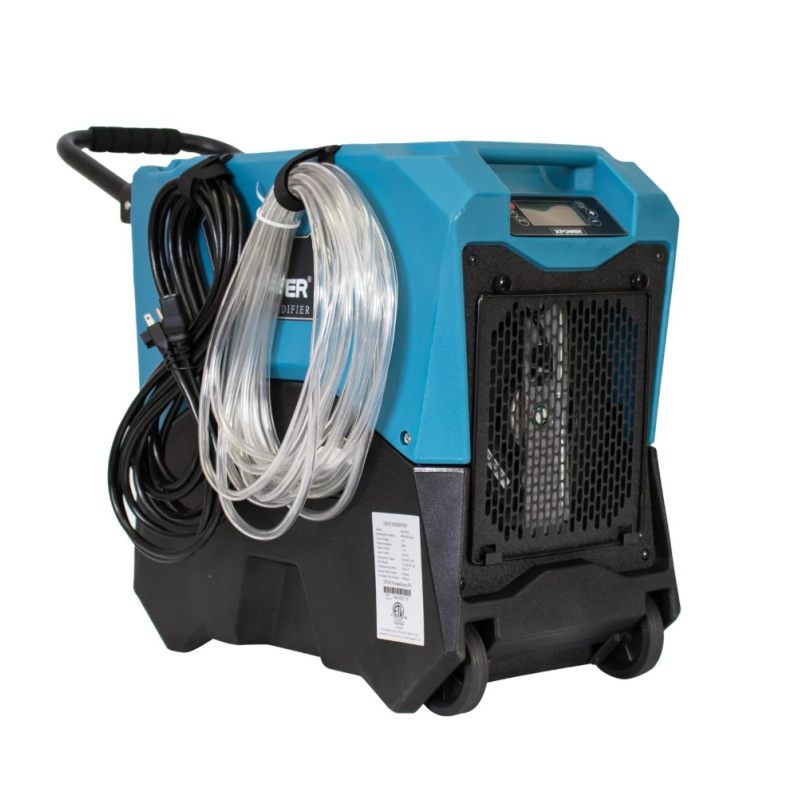 XPOWER 85L Commercial LGR Dehumidifier with Wheels and Mobility Handle (XD-85LH) Side