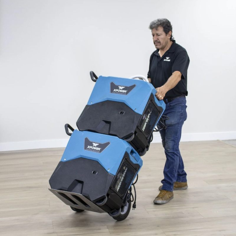 XPOWER 85L Commercial LGR Dehumidifier with Wheels and Mobility Handle (XD-85LH) Transport