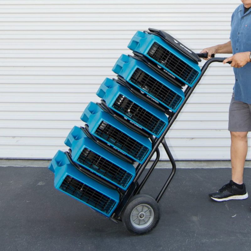 XPOWER PL-700A Professional Low Profile Air Mover Trolley