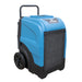 XPOWER 165L Commercial LGR Dehumidifier with Wheels and Mobility Handle Right Angle